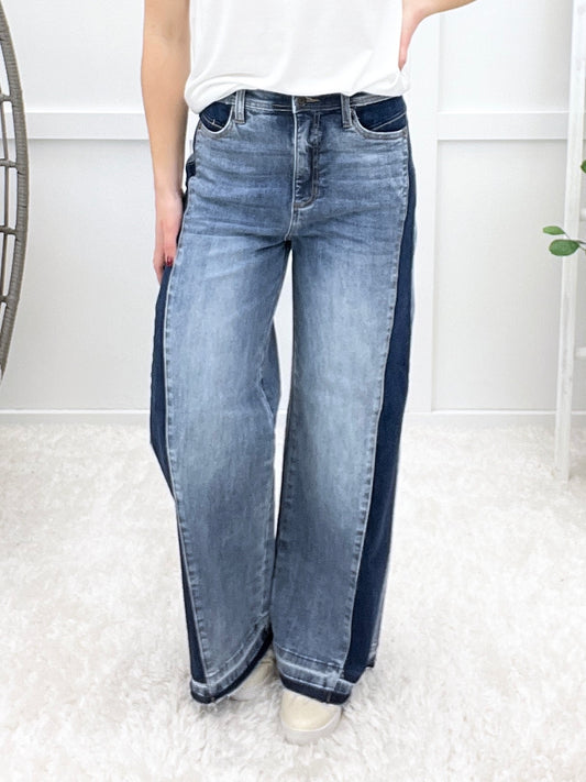 The Brooke From Saige High Rise Wide Leg Jeans