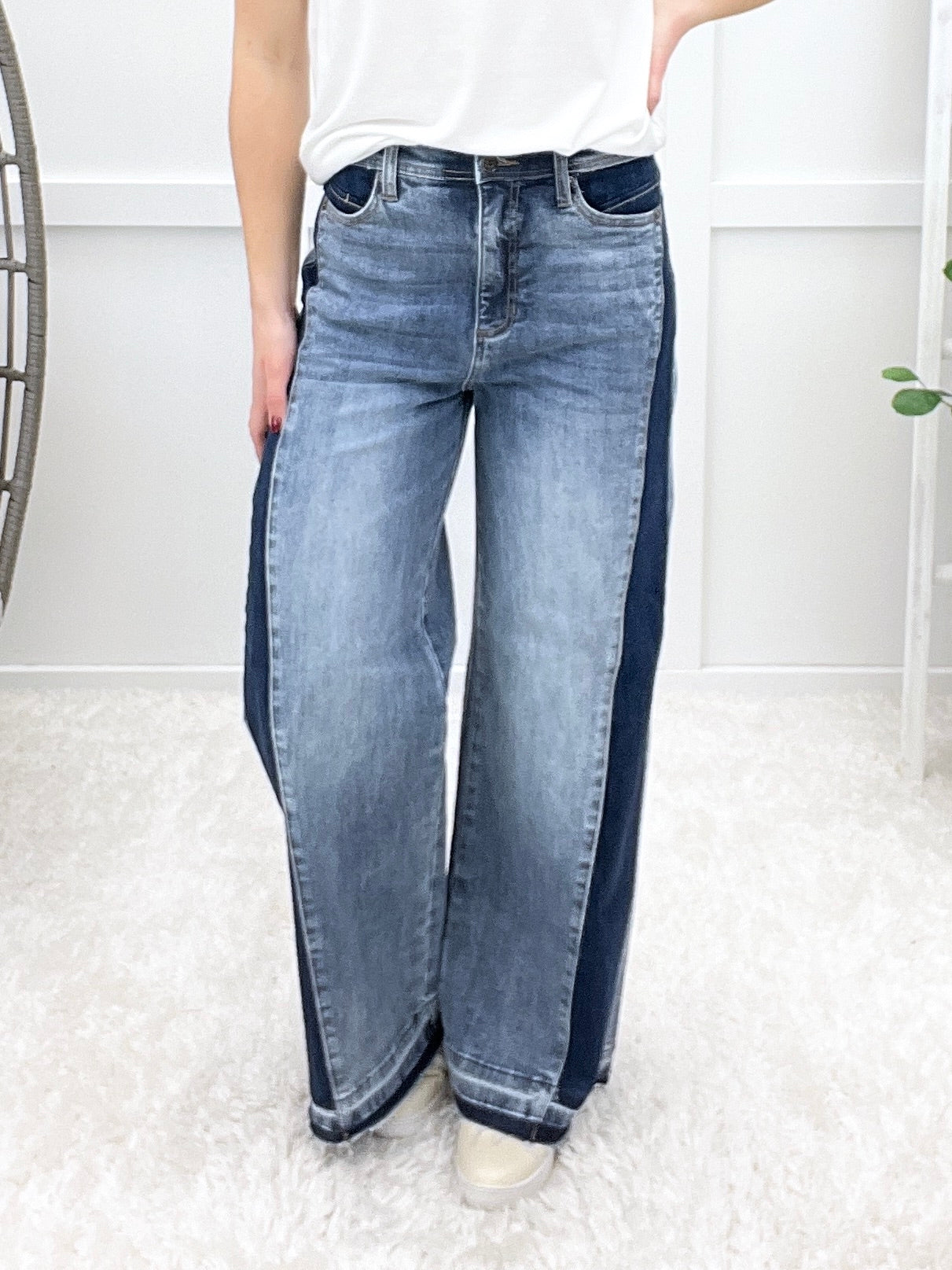 The Brooke From Saige High Rise Wide Leg Jeans