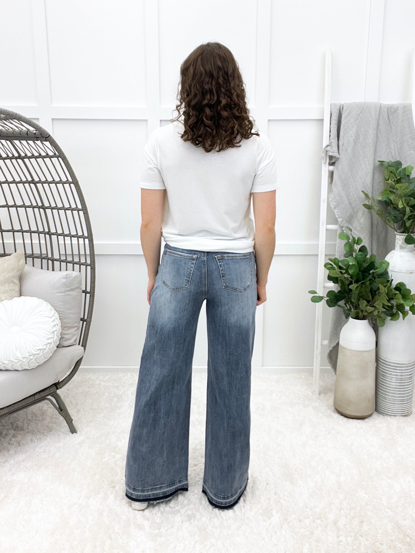 The Brooke From Saige High Rise Wide Leg Jeans