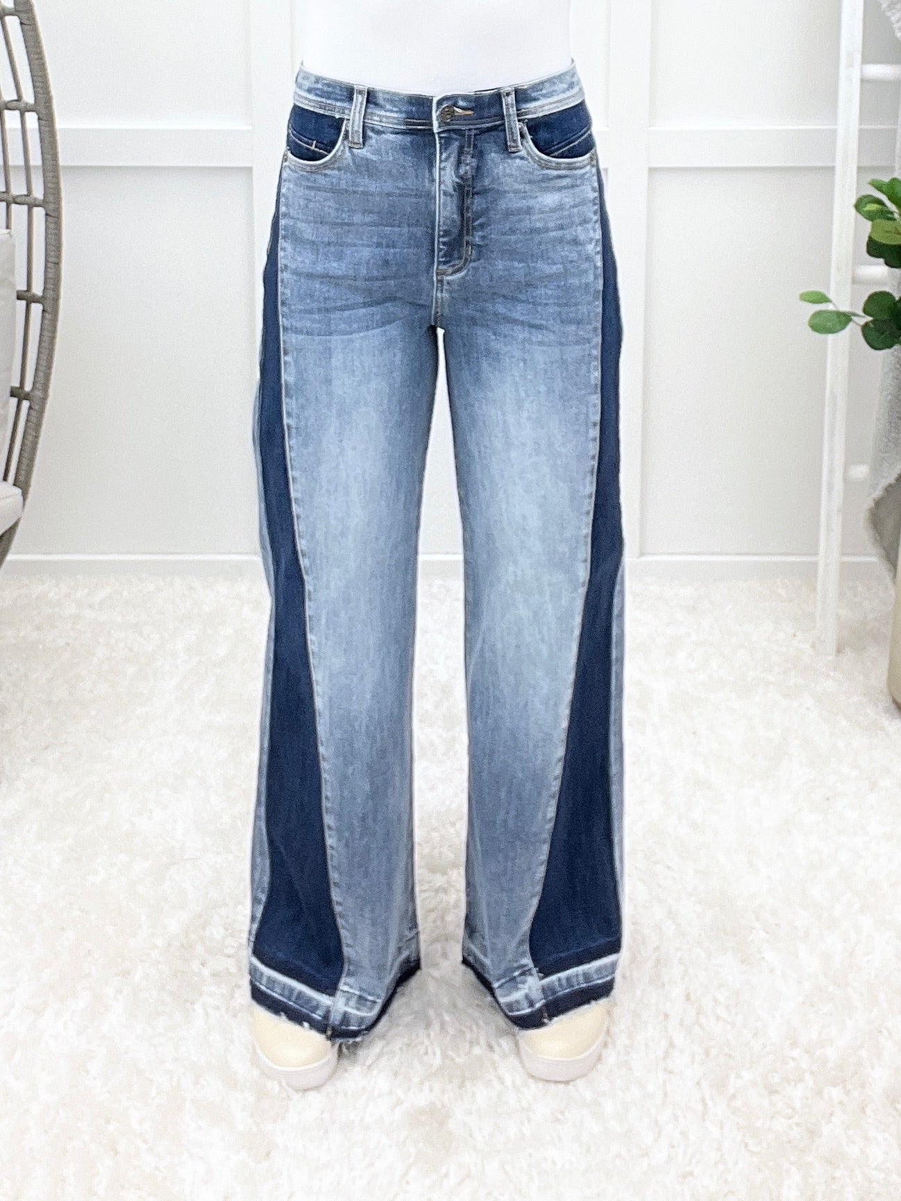 The Brooke From Saige High Rise Wide Leg Jeans