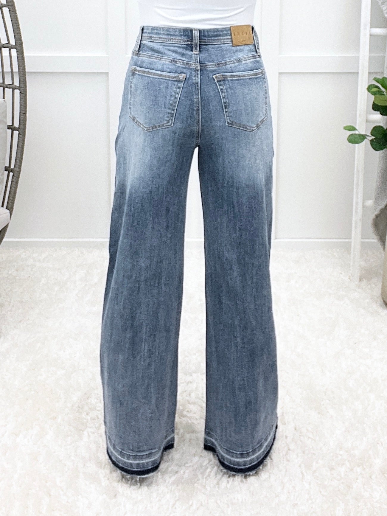 The Brooke From Saige High Rise Wide Leg Jeans
