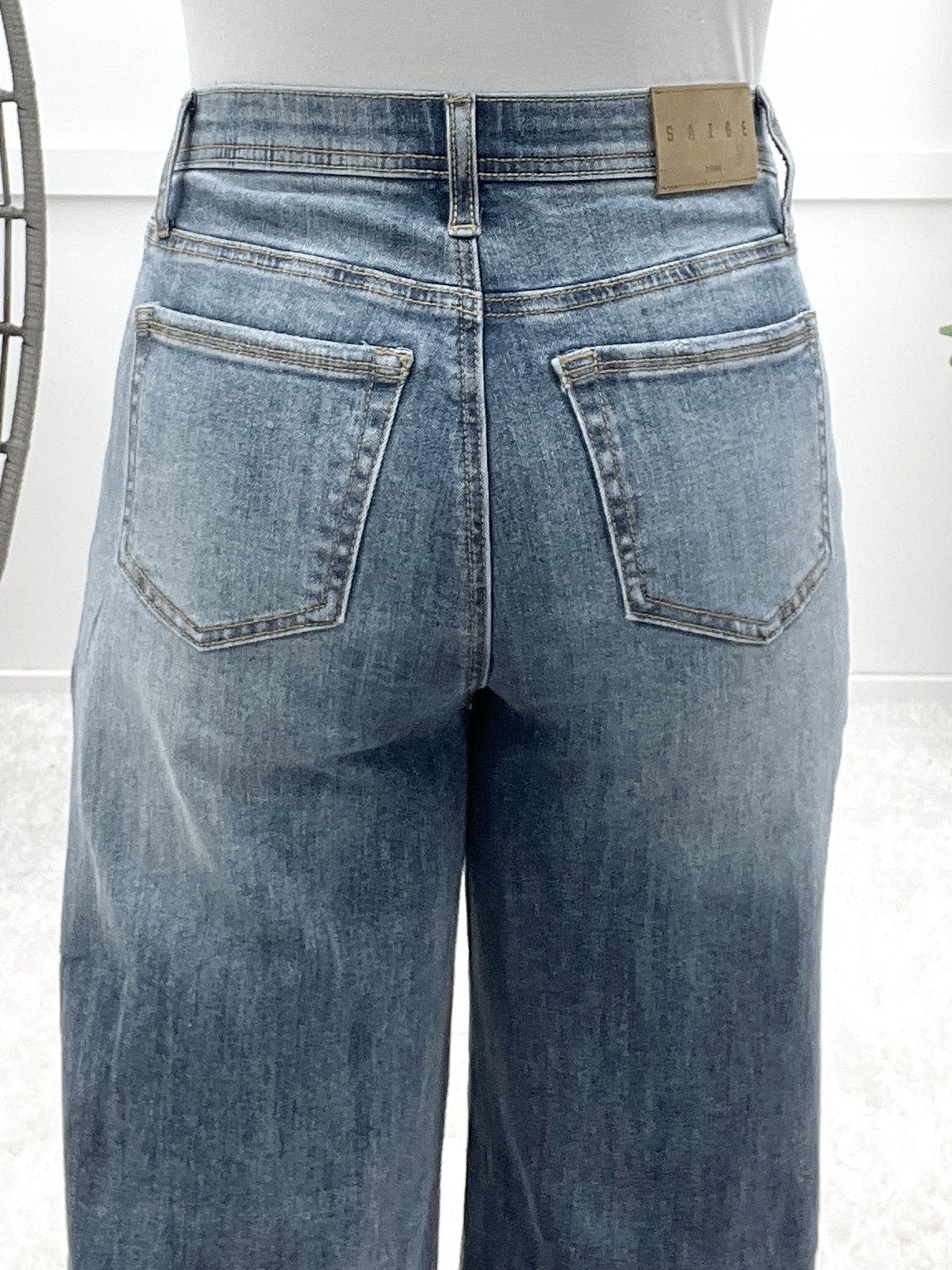 The Brooke From Saige High Rise Wide Leg Jeans