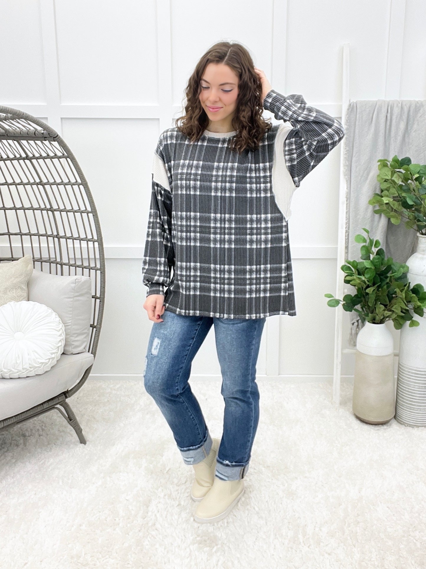 Check Me Out Top - Black