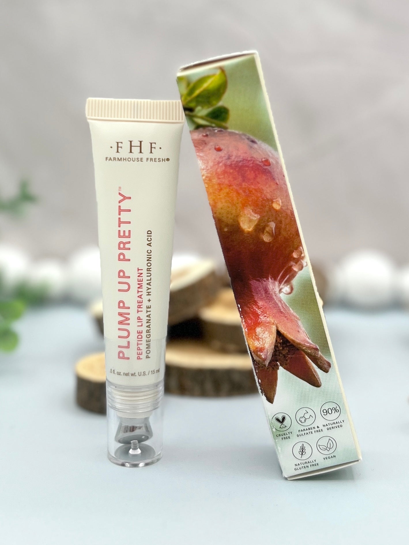 Farmhouse Fresh Plump Up Pretty Peptide Lip Treatment - Black Cherry