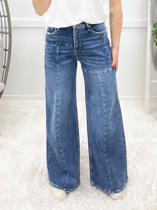 The Stephanie From Saige High Rise Wide Leg Jeans