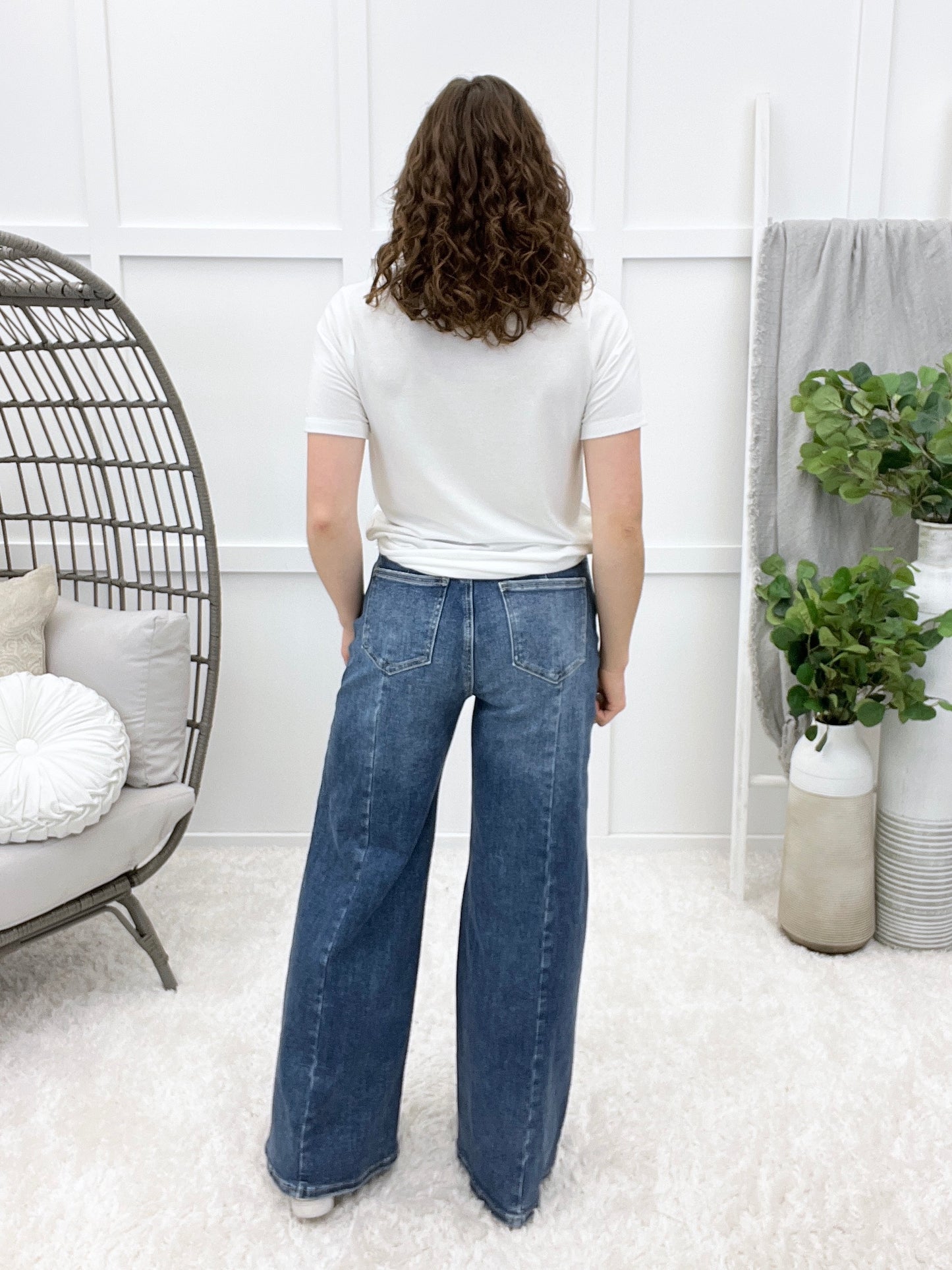 The Stephanie From Saige High Rise Wide Leg Jeans
