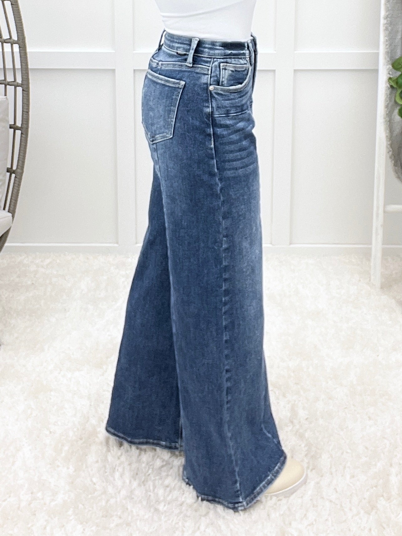 The Stephanie From Saige High Rise Wide Leg Jeans