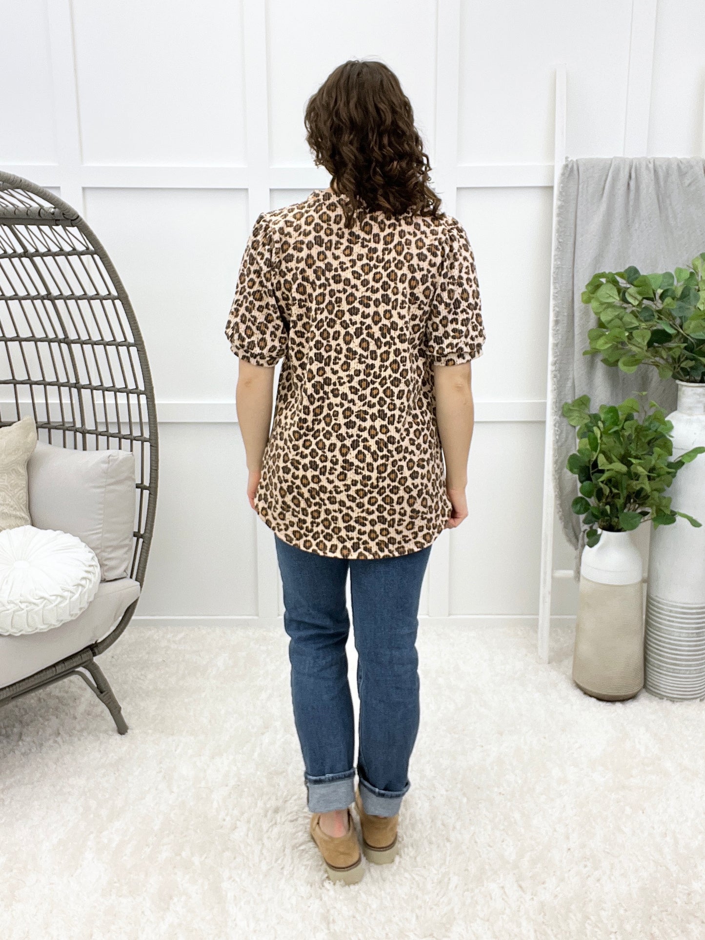 Set In Your Ways Leopard-print Top
