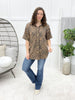 Timeless Charm Button-up Top - Camel