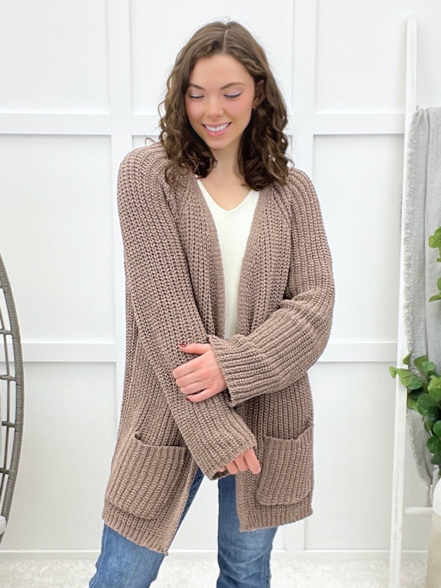 Feel This Moment Cardigan - Mocha
