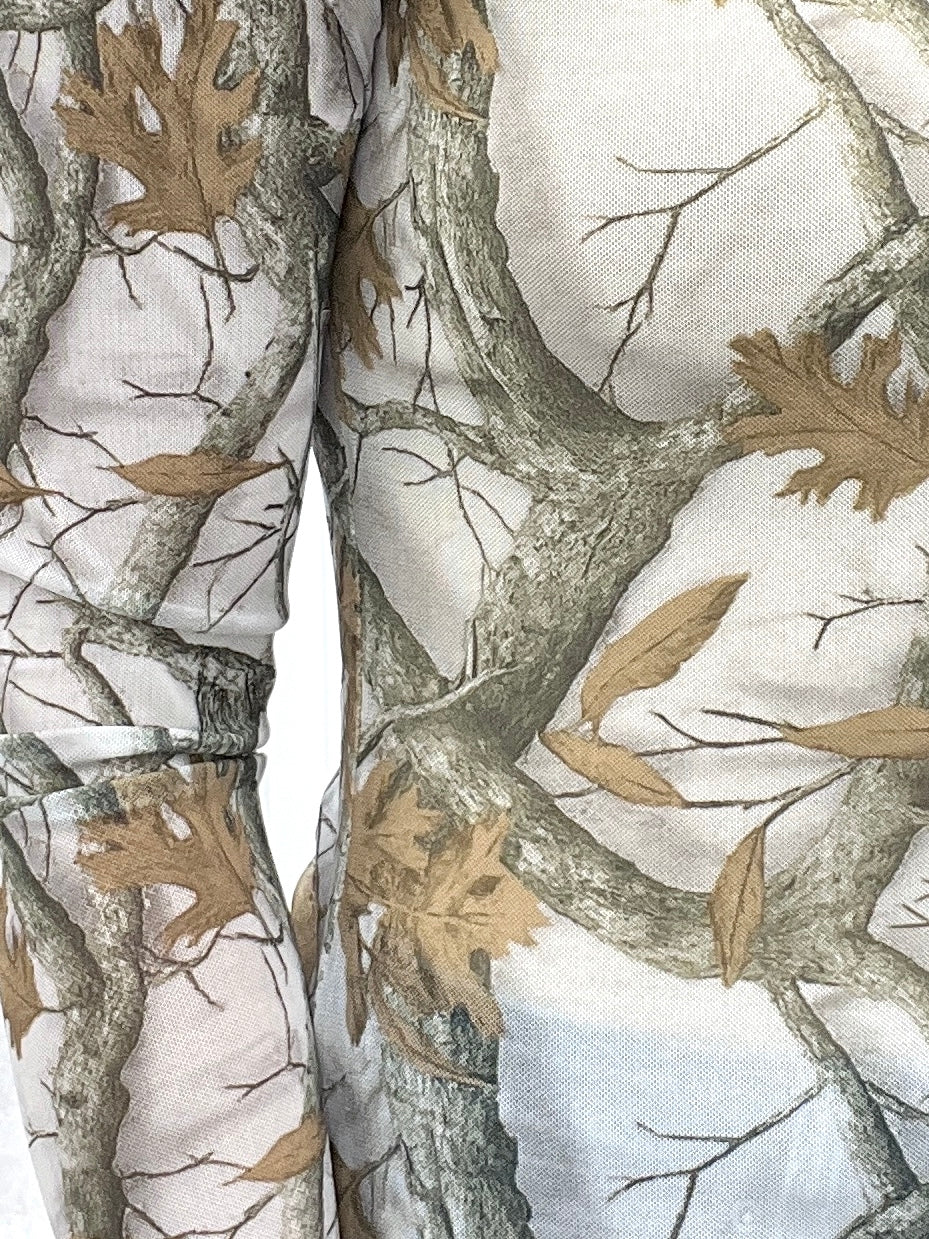 Seeing Through Me Mesh Top - White Camo