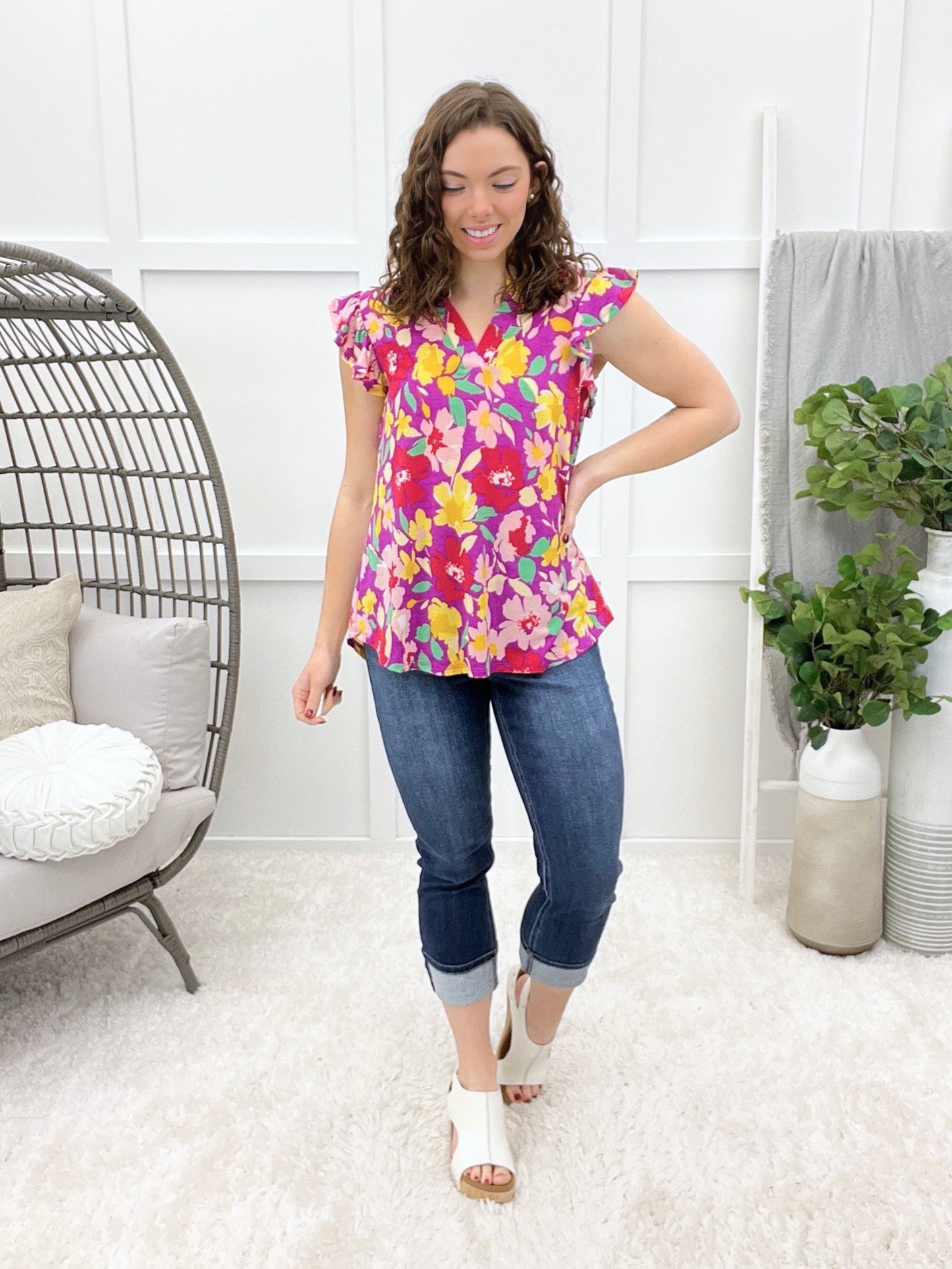 Dear Scarlett Feeling Sentimental Lizzy Top