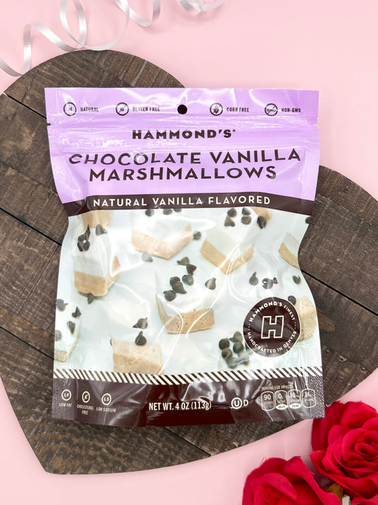 Handmade All-Natural Marshmallows - Chocolate Vanilla - 4 oz