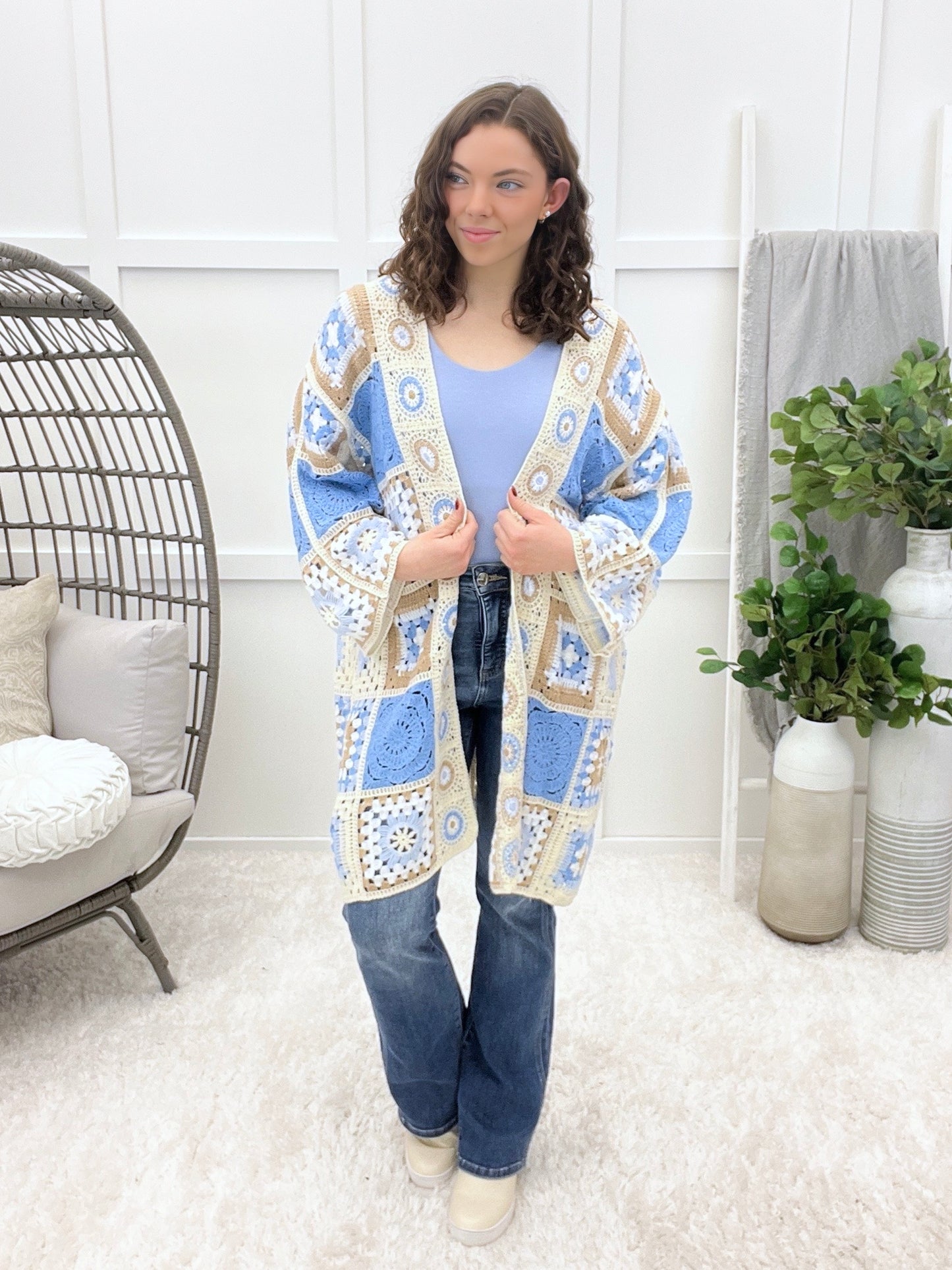 Bright Sky Cardigan - Blue