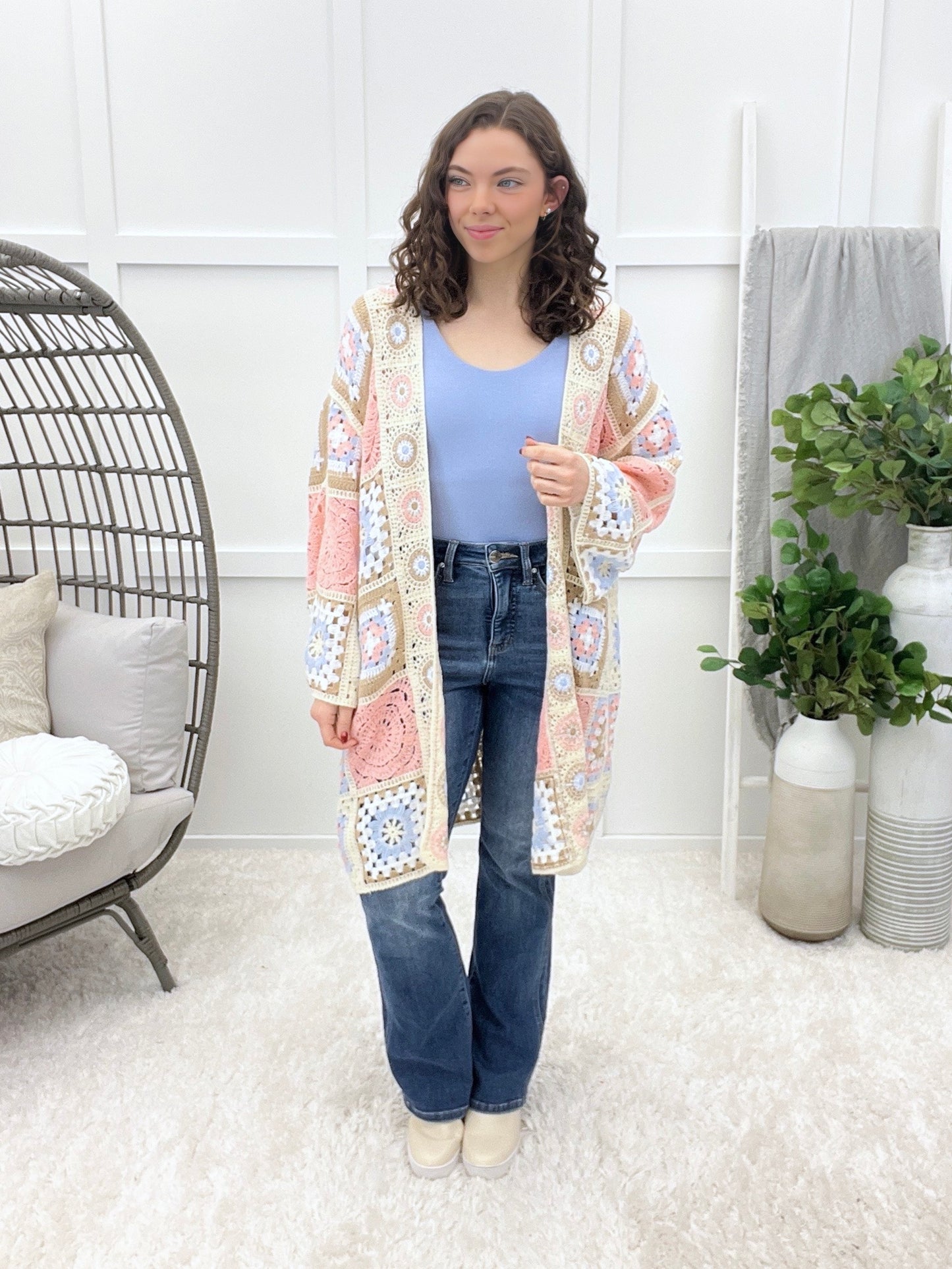 POL Bright Sky Cardigan - Pink