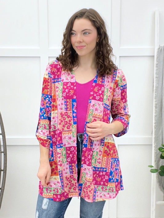 Dear Scarlett Wildflower Patchwork Cardigan