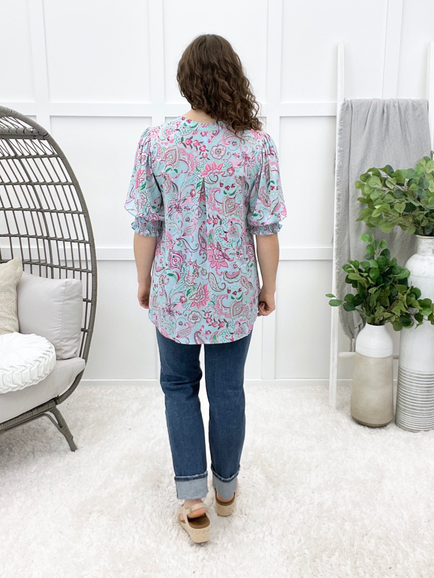 Dear Scarlett What You Saw Lizzy Smocked Top