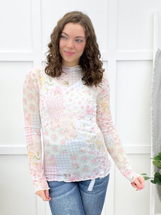 It's My Time To Shine Mesh Top