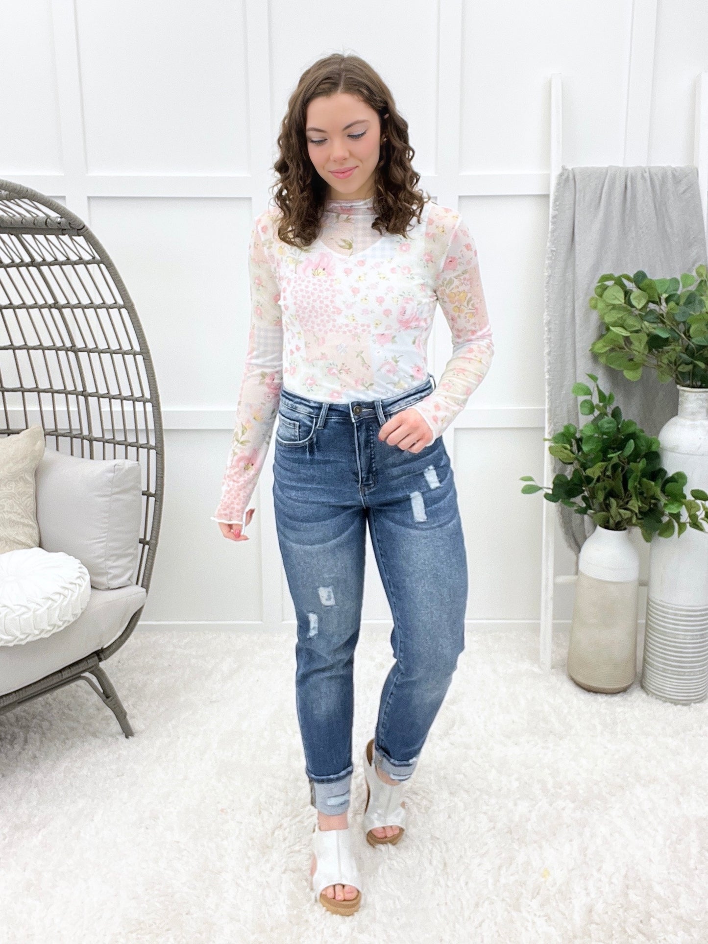 It's My Time To Shine Mesh Top