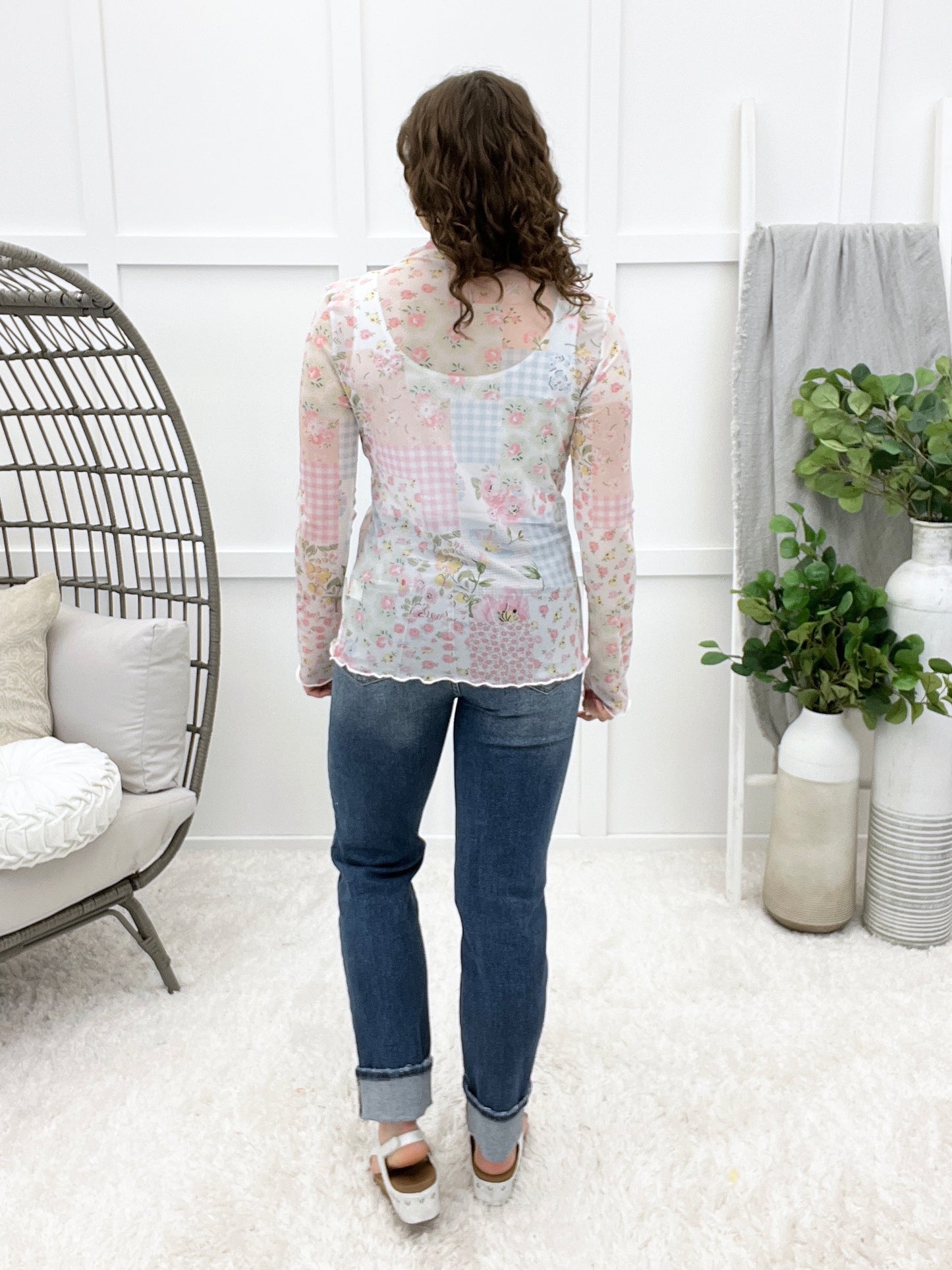 It's My Time To Shine Mesh Top