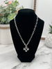 Notable Hammered Cross Front Toggle Necklace