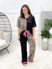Double Take Leopard Pajama Set