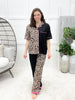 Double Take Leopard Pajama Set