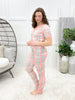 Blush Meadow Plaid Pajama Set