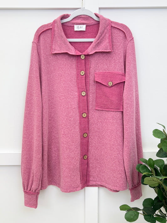 Mood Booster Button-up Shacket