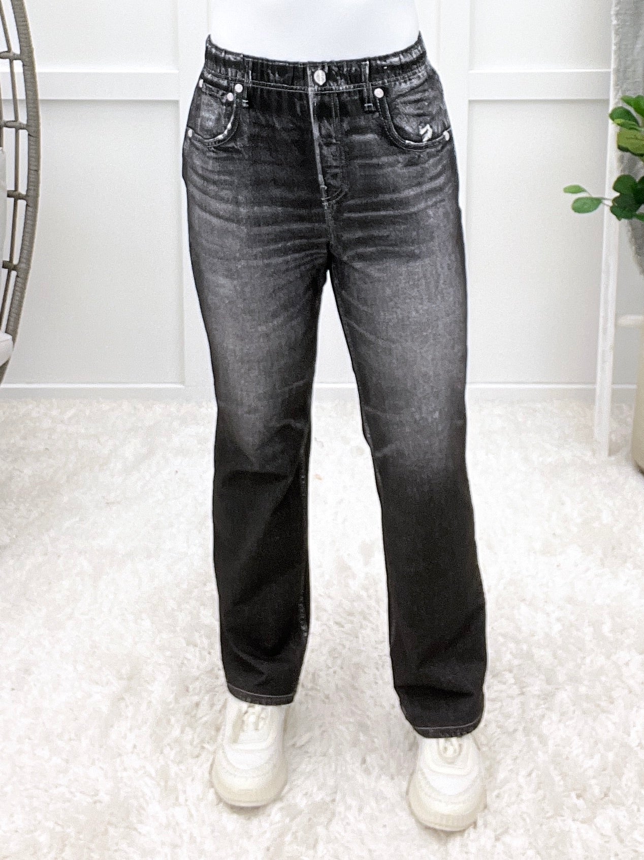 Dear Scarlett Charcoal Straight Leg Zenim