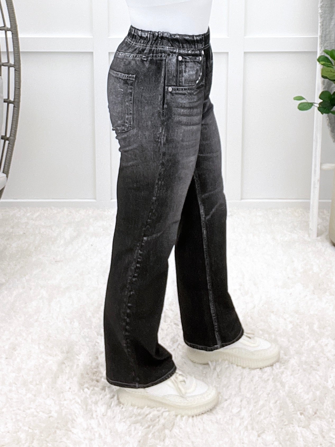 Dear Scarlett Charcoal Straight Leg Zenim