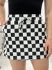 Flirt Alert Skort - Checkered