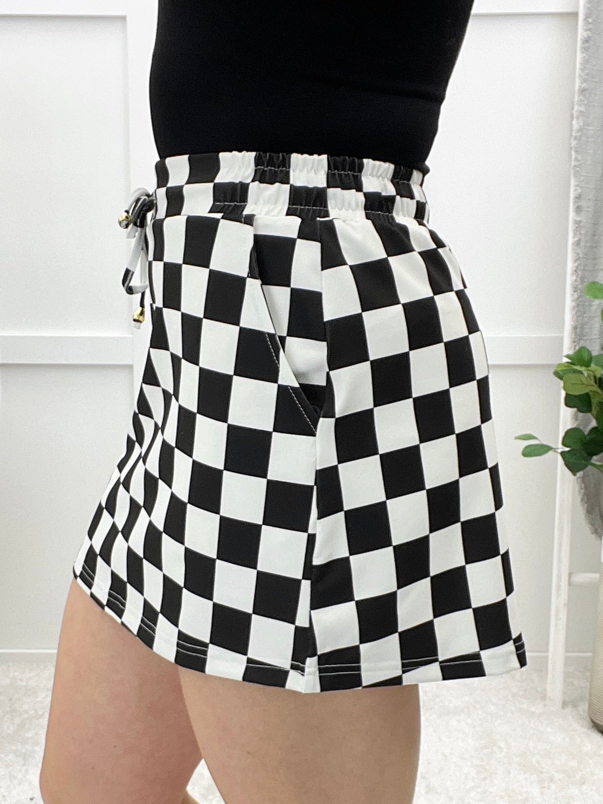 Flirt Alert Skort - Checkered