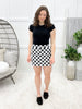 Flirt Alert Skort - Checkered