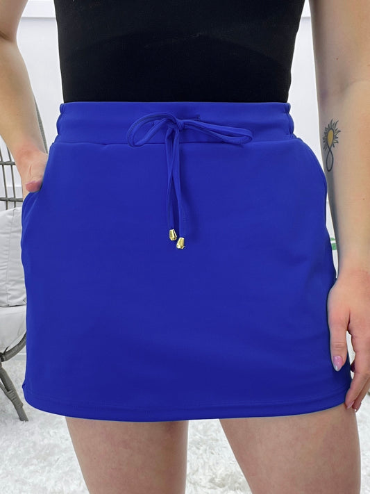 Flirt Alert Skort - Blue