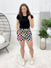 Checkered Bloom Shorts