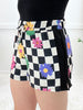 Checkered Bloom Shorts