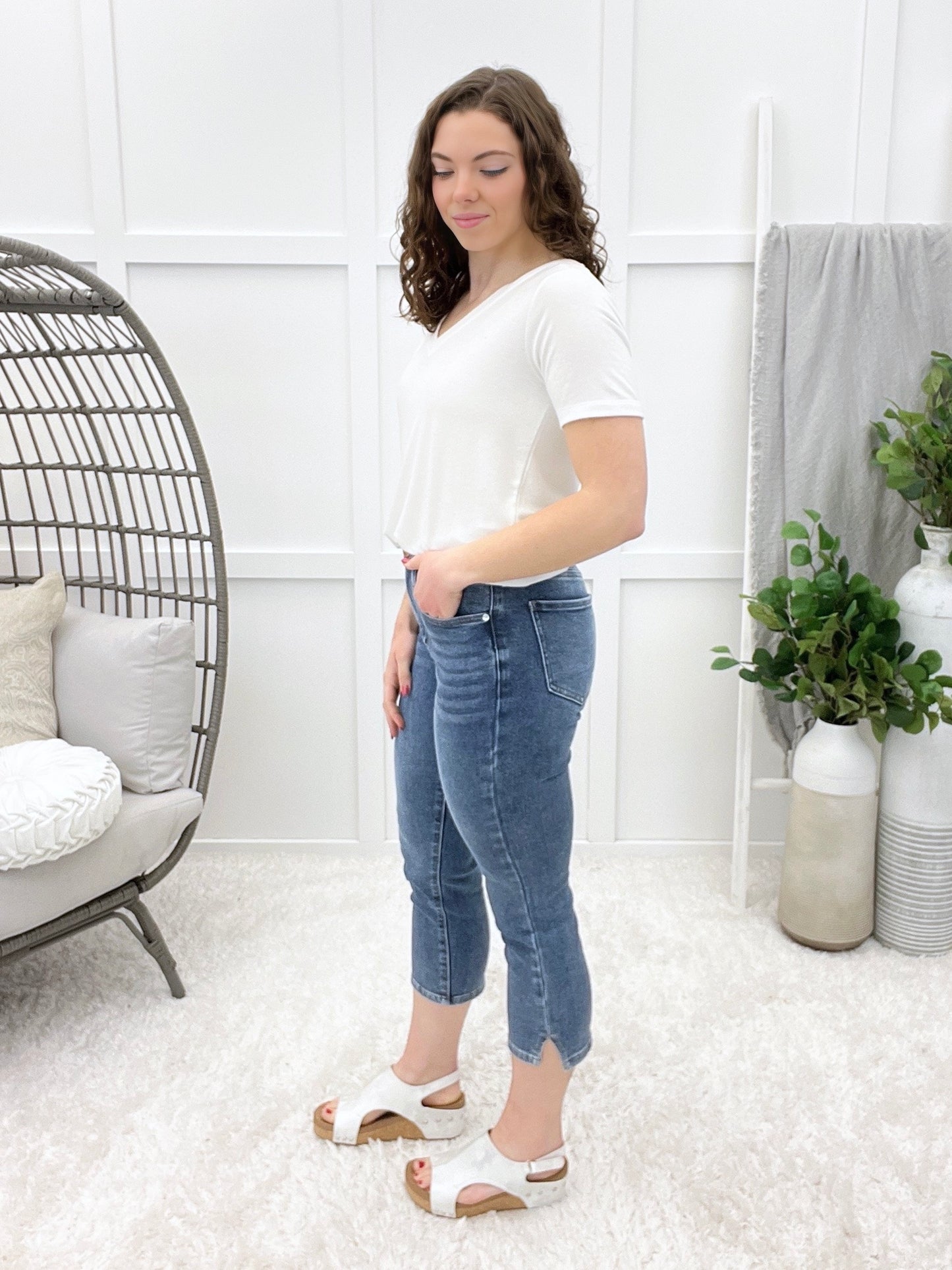 The MPB All-Day Stretch Denim Capri