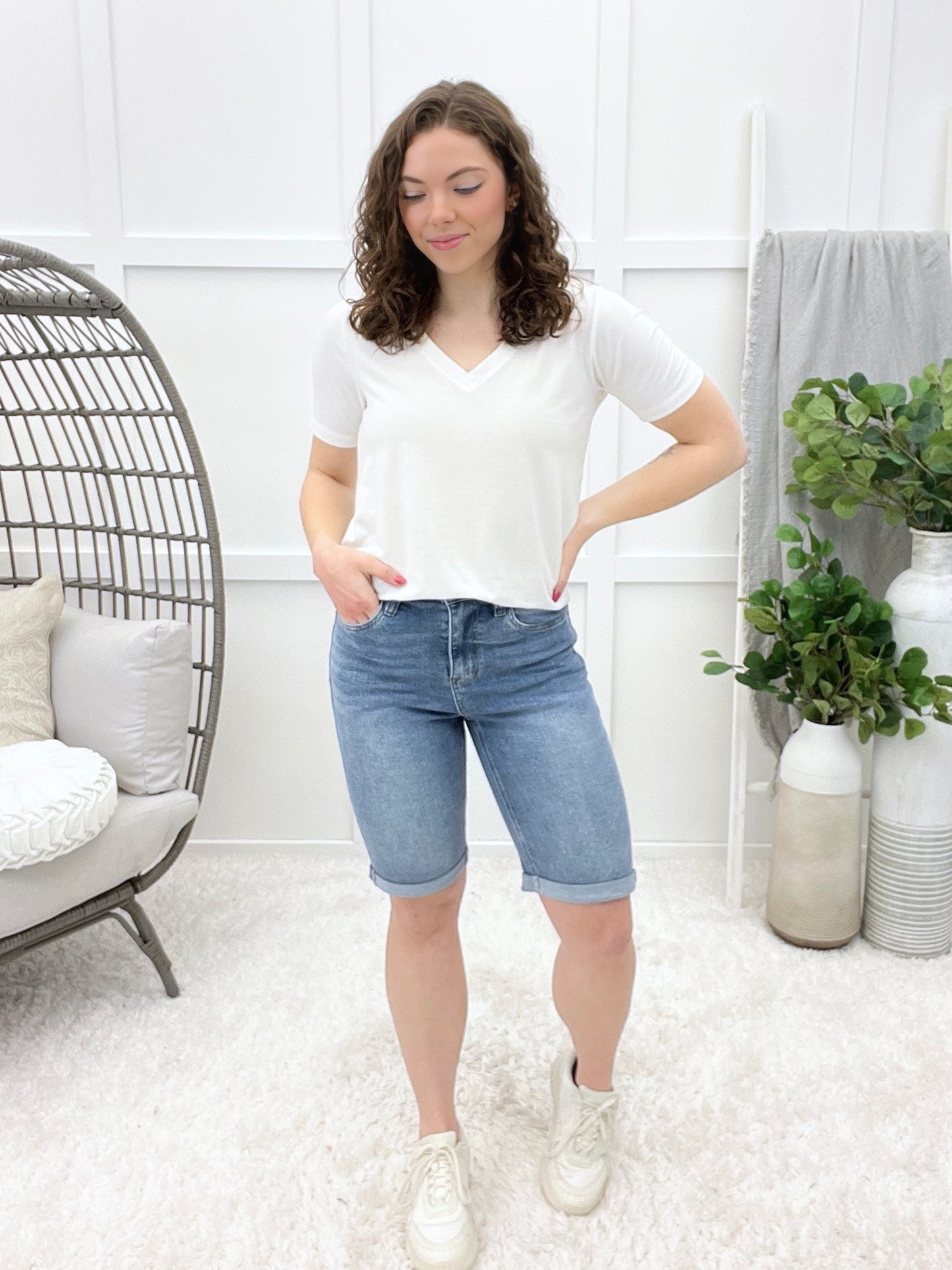 The MPB Signature Denim Bermuda Shorts