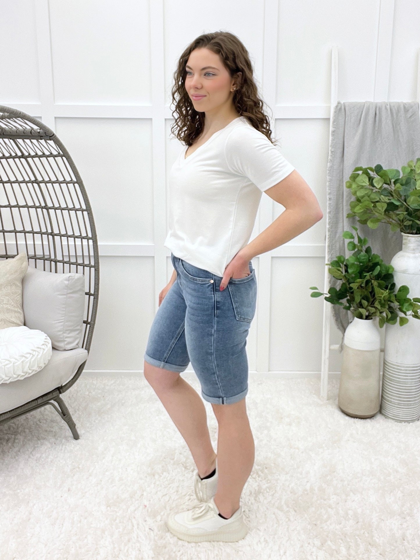 The MPB Signature Denim Bermuda Shorts