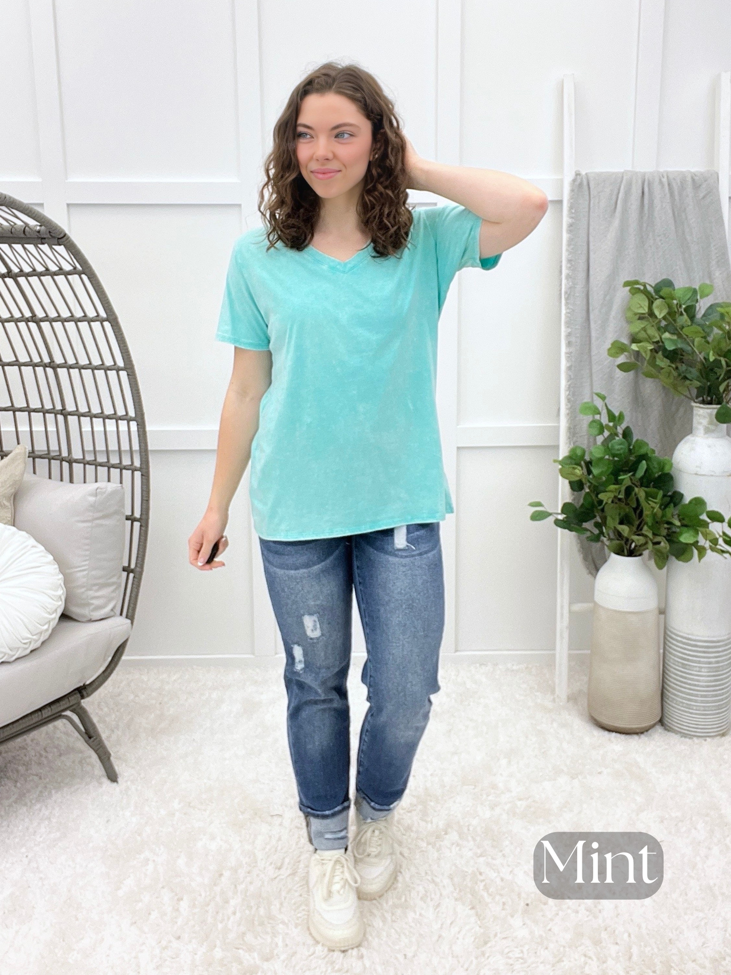 Mineral Washed Everyday Calm Top