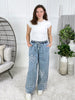 Downtown Stroll Floral Wide Leg Denim