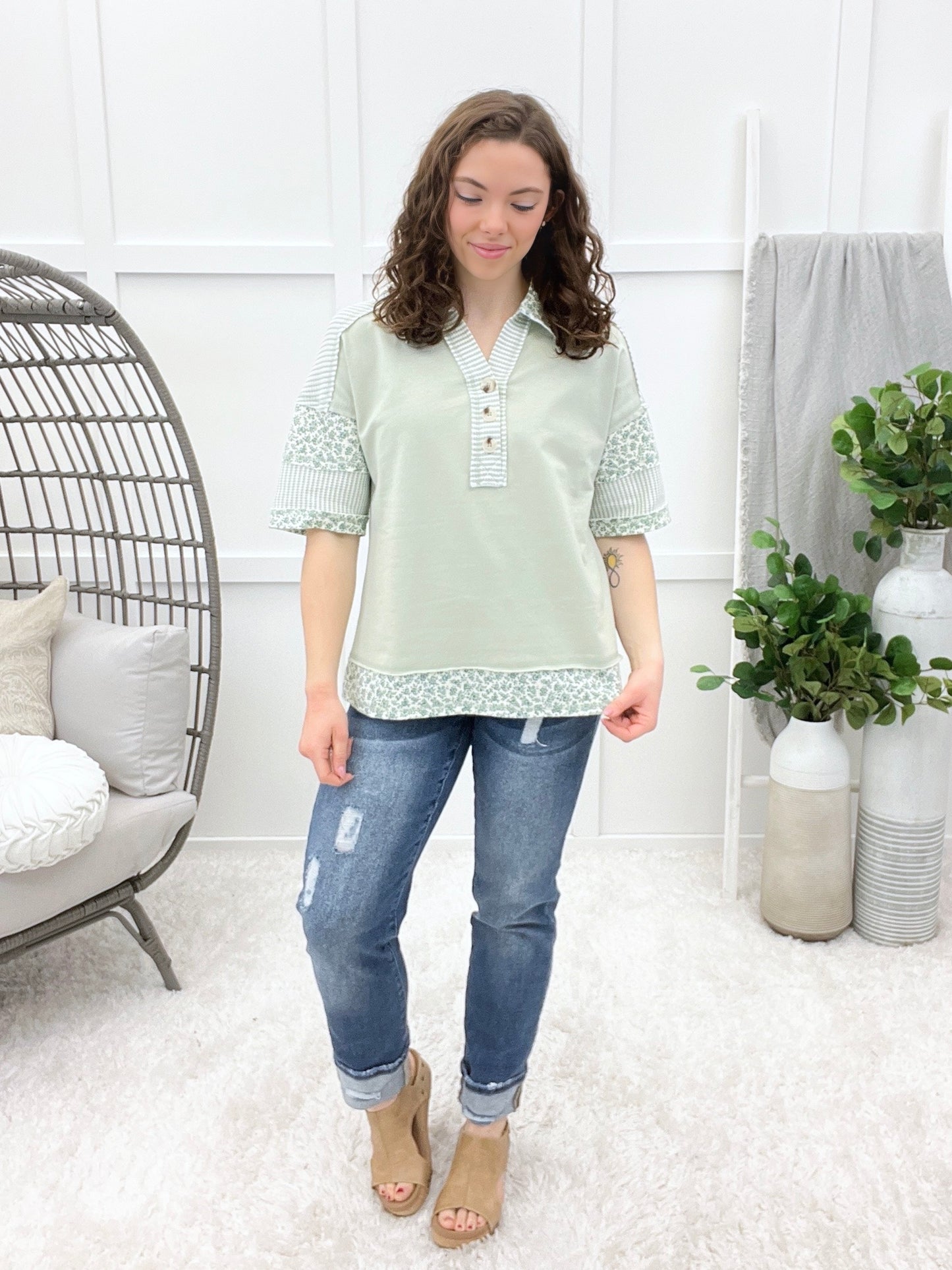 Good As It Gets Top - Sage