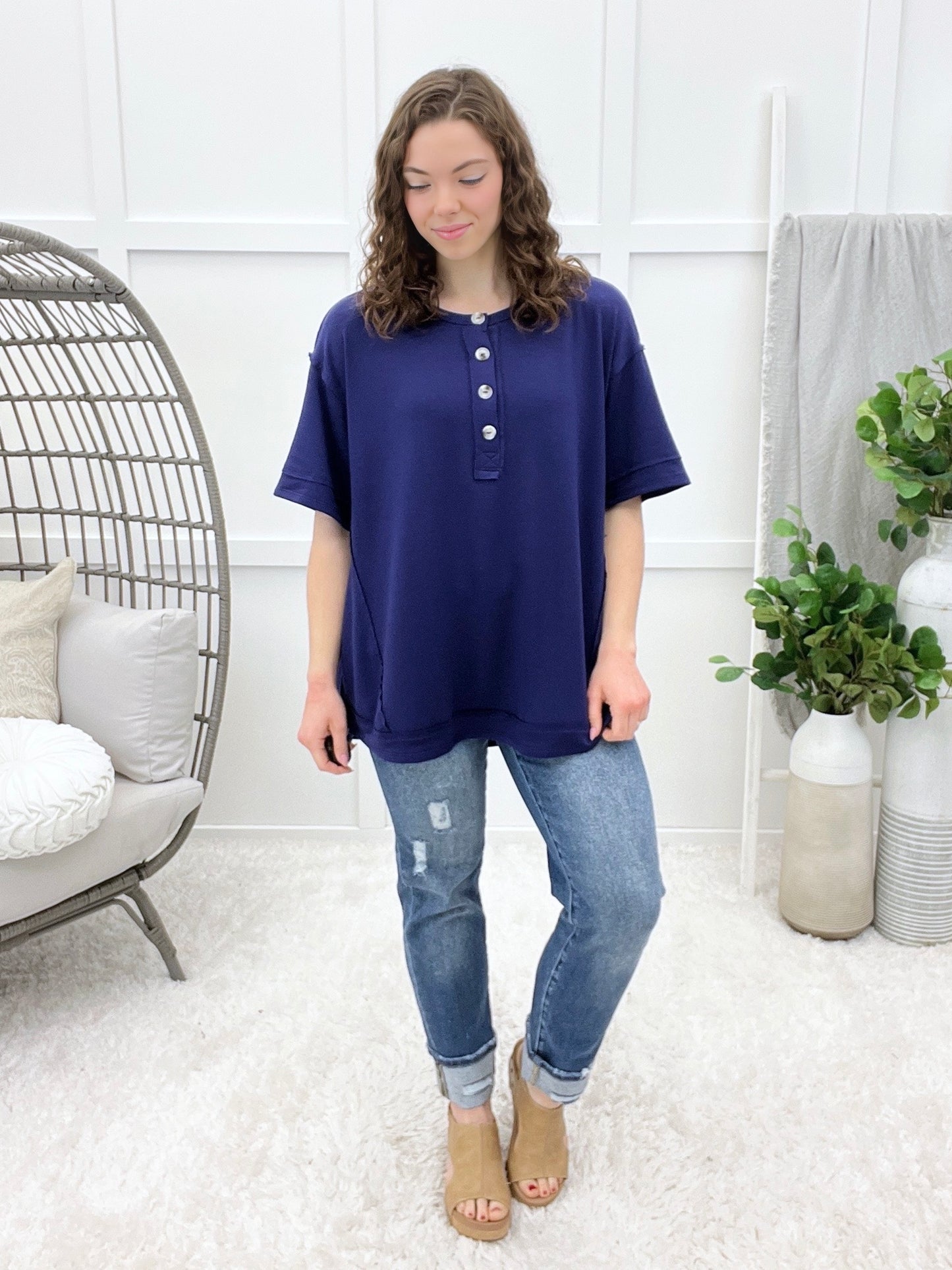 Clean Slate Top - Navy