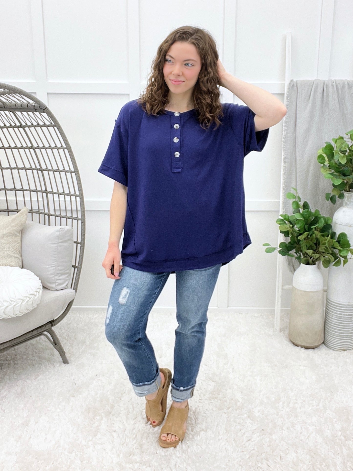 Clean Slate Top - Navy