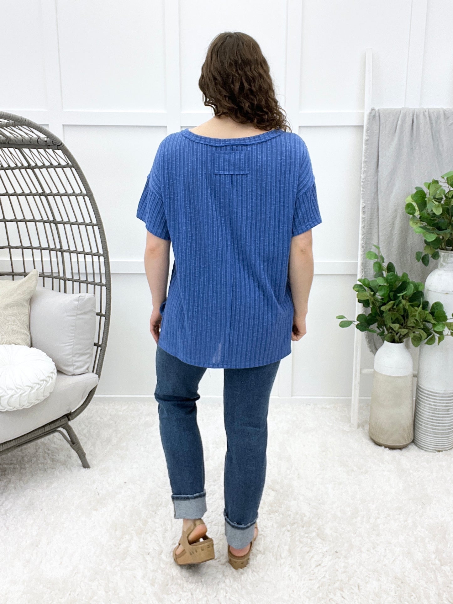 Being Confident Top - Cobalt Blue