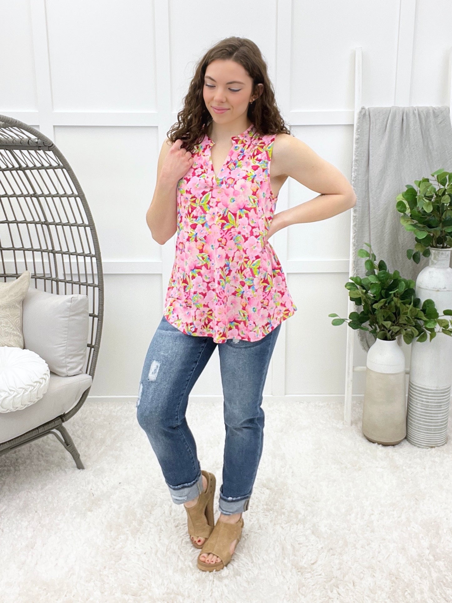 Dear Scarlett Paradise Park Lizzy Tank Top