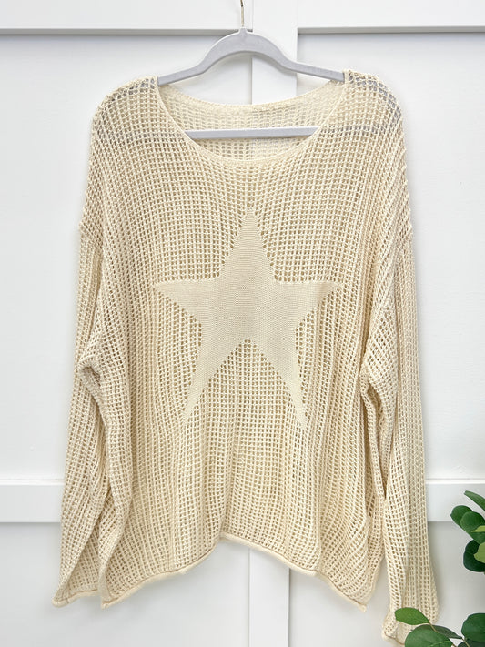 You Know It Sounds Crazy Crochet Knit Top