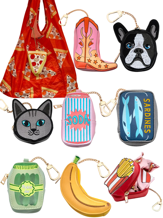 2-in-1 Bag Charm & Reusable Shopper Bag