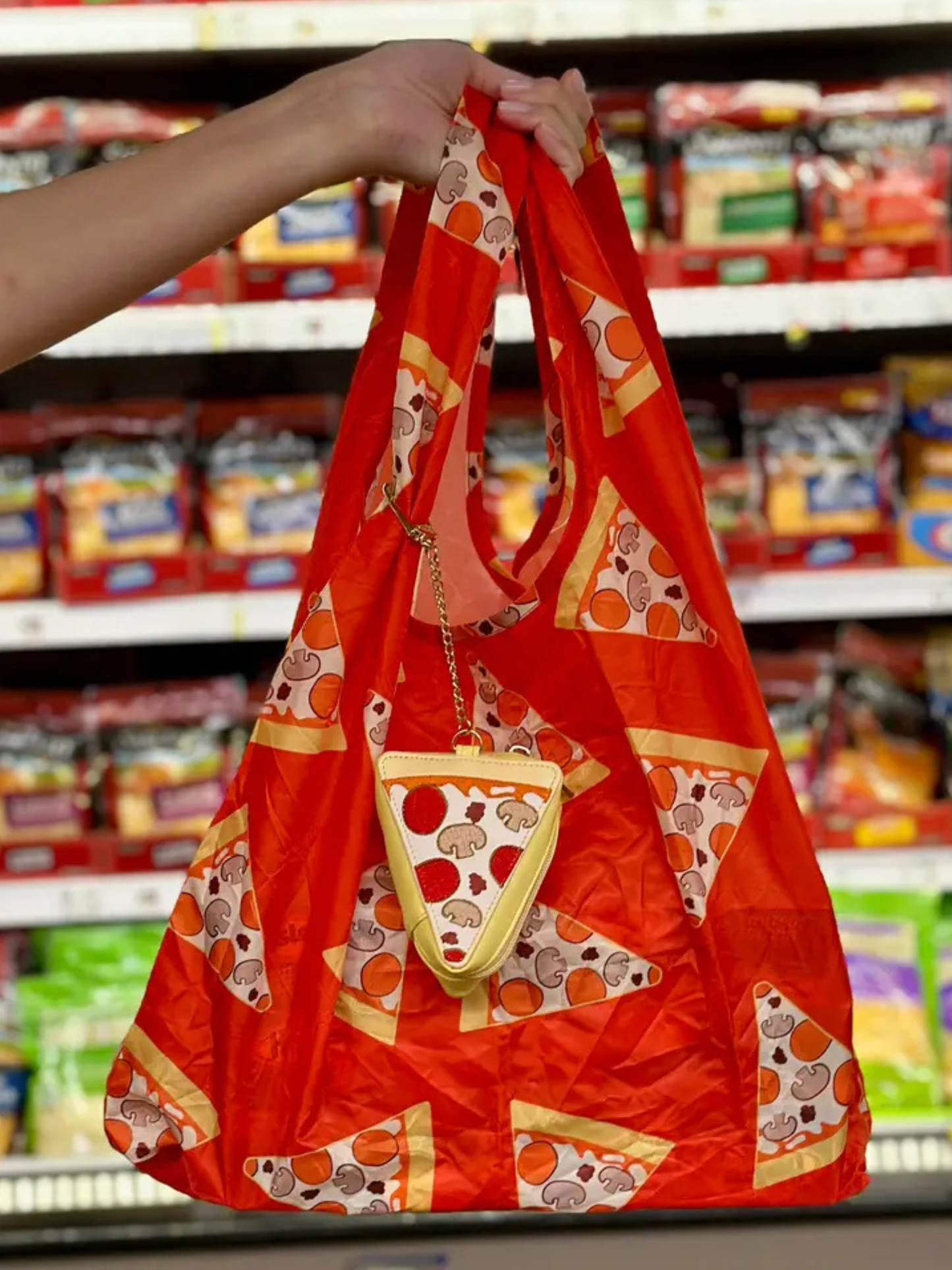 2-in-1 Bag Charm & Reusable Shopper Bag